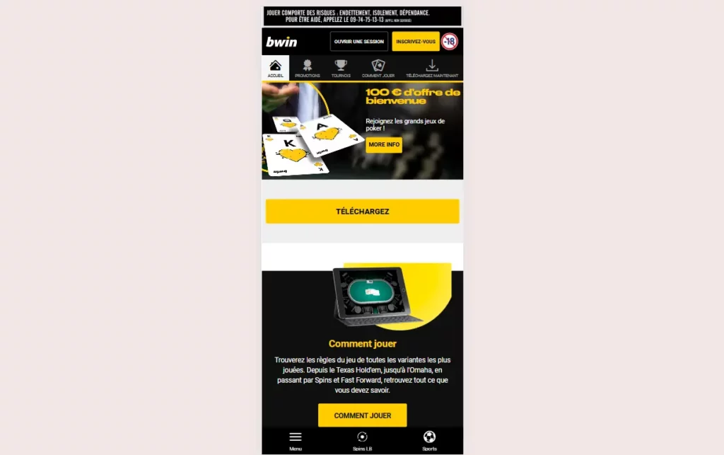 Bwin poker mobile