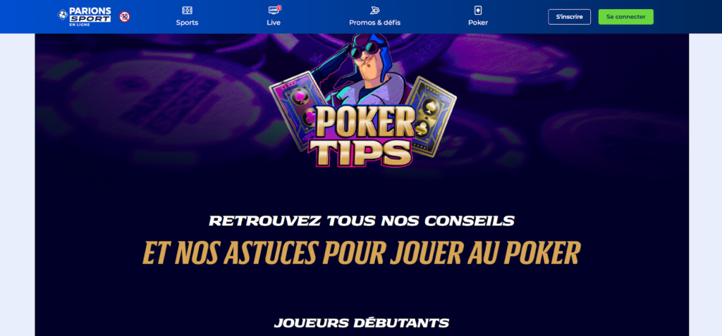 Parions Sport Astuces Poker