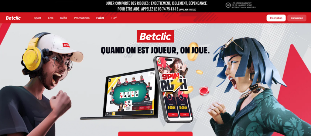 Betclic poker logiciel