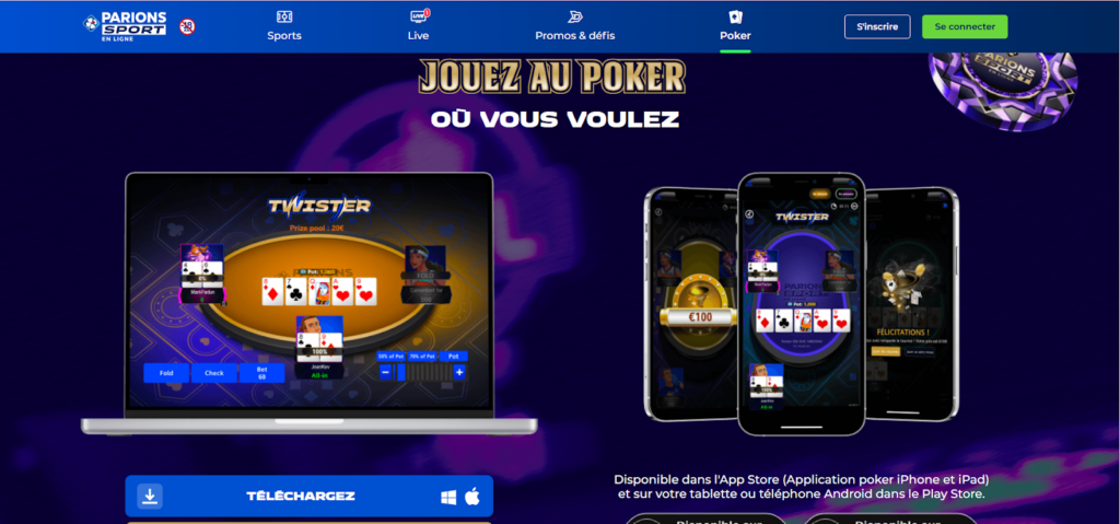 Poker mobile application