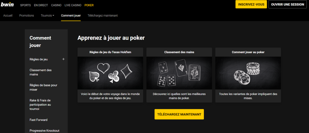 Bwin poker offres