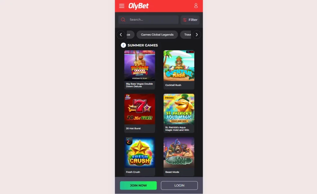 Mobile jeux disponibles
