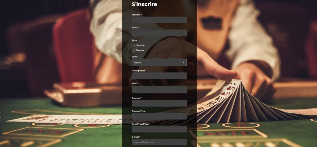 Informations pour l'inscription