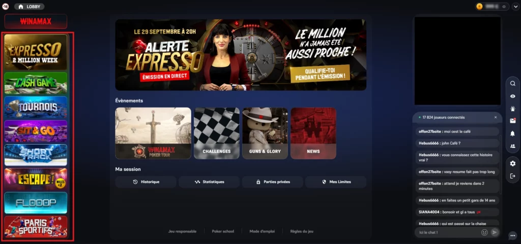 Les jeux de Poker disponibles sur Winamax