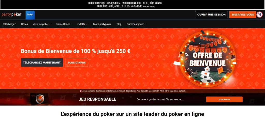Party Poker meilleur casino crypto
